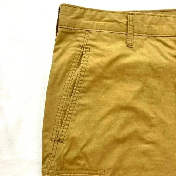 Levi’s Men Khaki Cotton Blend Safari Flap Pocket Long Mens Cargo Shorts Size 40 - Picture 3 of 15